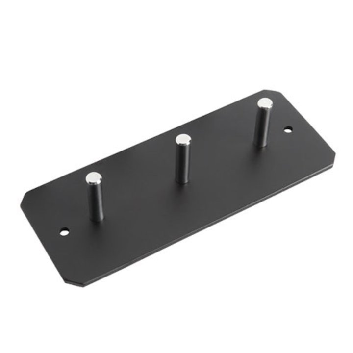 Stovax 3 Pin Contemporary Fire Tool Wall Bracket - Black
