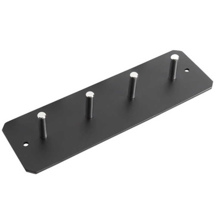 Stovax 4 Pin Contemporary Fire Tool Wall Bracket - Black