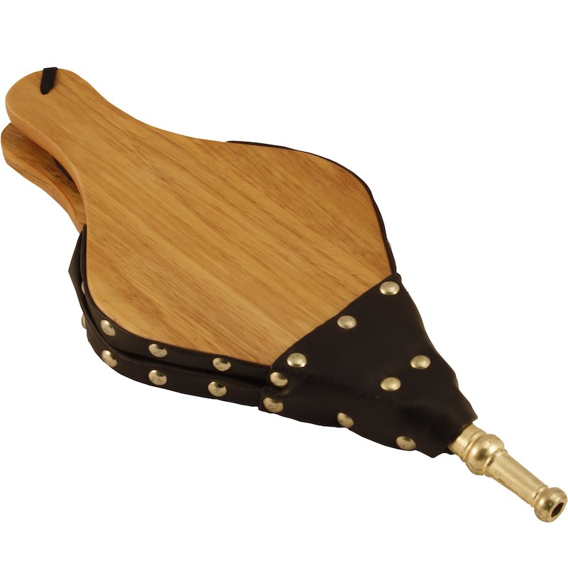 Calfire Plain Ornamental Fireplace Bellows - 380mm - Natural Oak