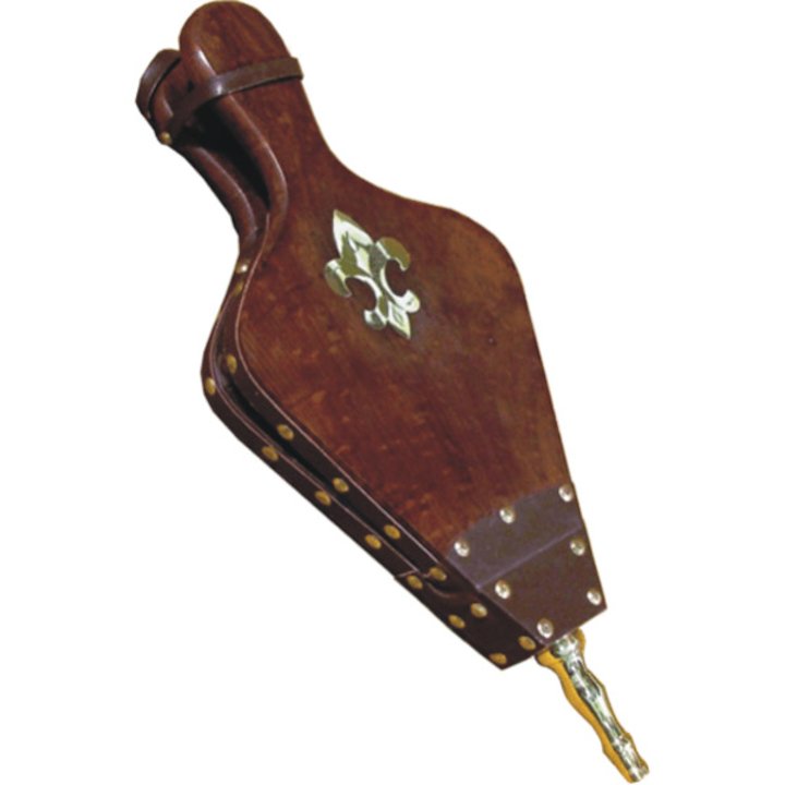 Calfire Fleur-de-lys Functional Fireplace Bellows - 470mm - Dark Brown