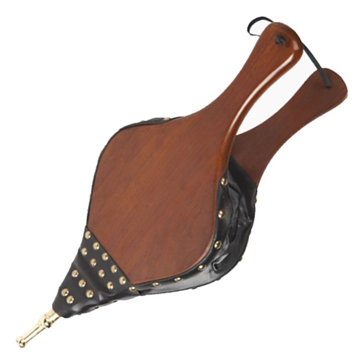 Stovax Plain Ornamental Fireplace Bellows - 480mm - Dark Brown