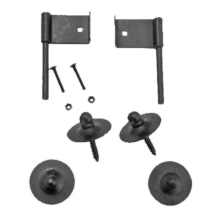 Manor Fire Screen Wall Hook Kit - Black