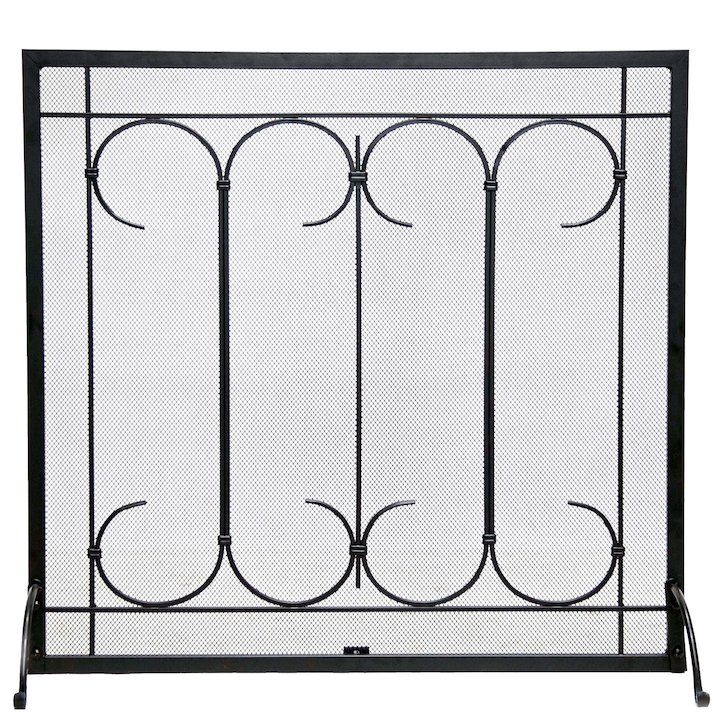 Calfire Iron Gate Fire Screen - Black