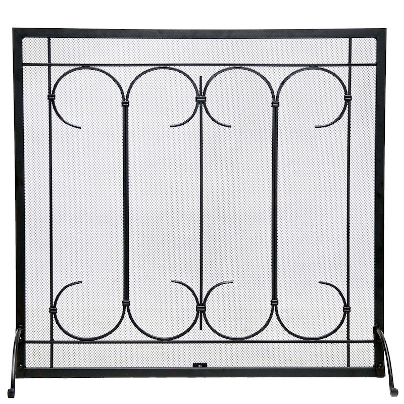 Calfire Iron Gate Fire Screen - Black