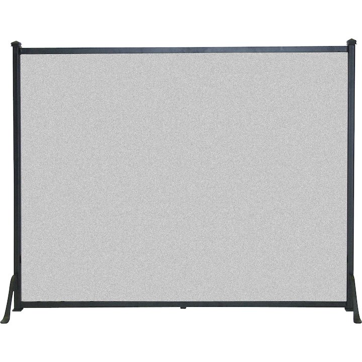 Calfire 3 Fold Plain Flat Small Fire Screen - Black