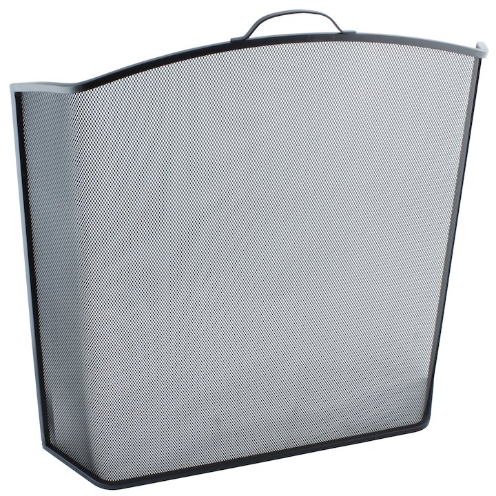Calfire Noble Arched Bent Fire Screen - Black