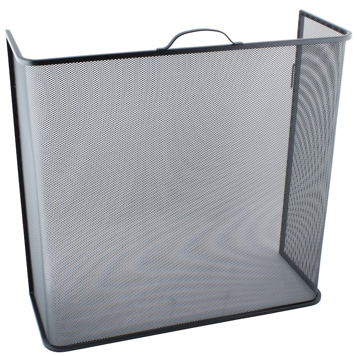 Calfire Noble Box Open Fire Screen - Black
