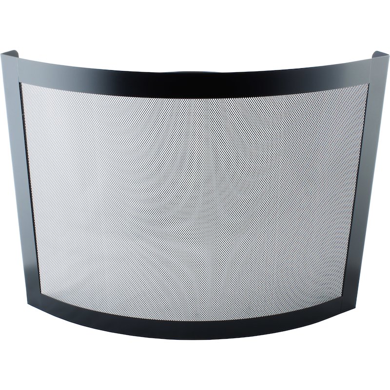 Calfire Noble Crescent Fire Screen - Black
