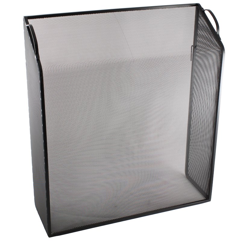 Calfire Noble Sloping Box Fire Screen - Black
