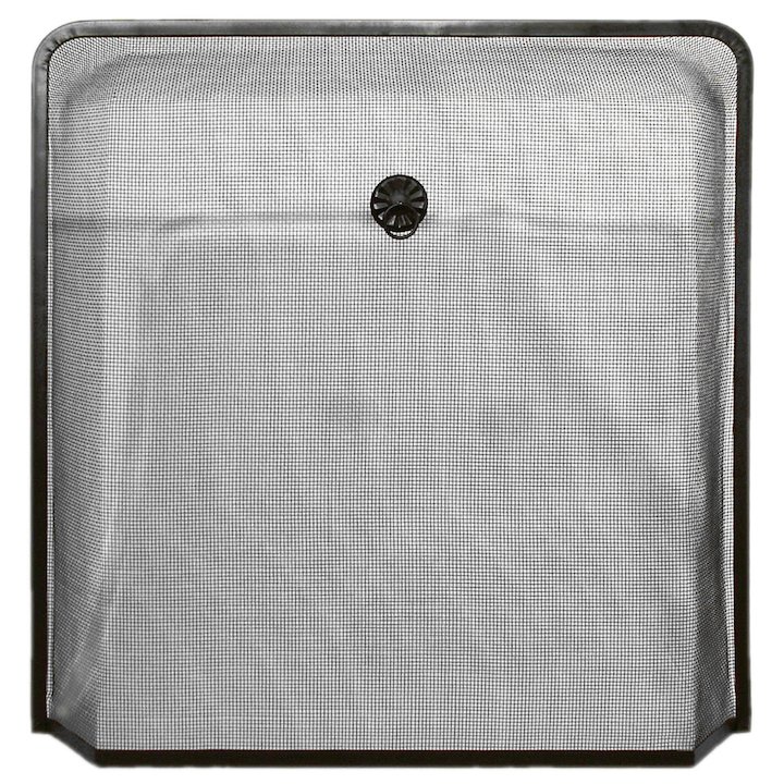 Calfire Square Medium Sparkguard Fire Screen - Black