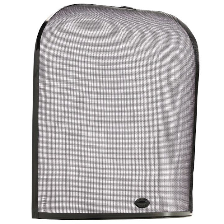 Calfire Domed Small Sparkguard Fire Screen - Black
