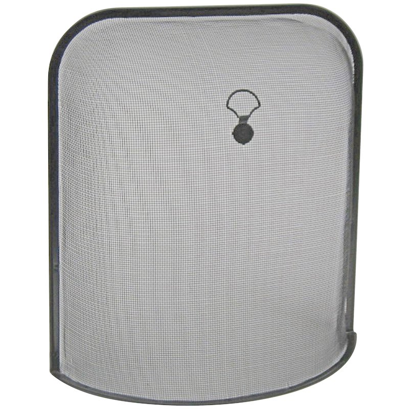 Manor Ascot Large Sparkguard Fire Screen - Black