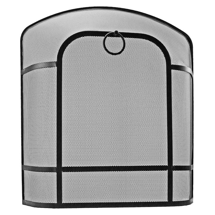 Manor Chiltern Large Sparkguard Fire Screen - Black