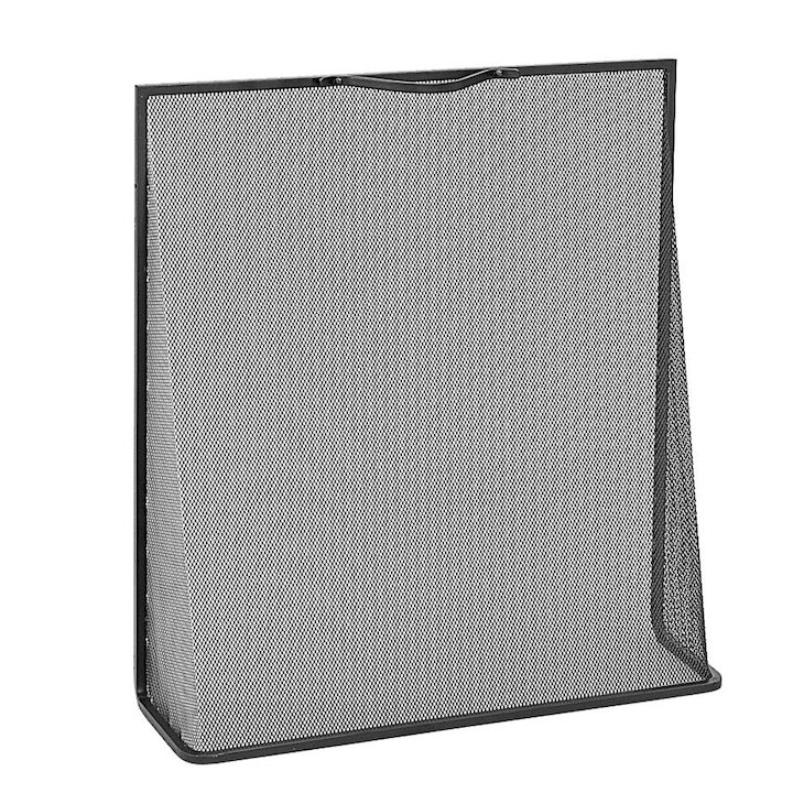 Manor Classic Wedge Small Fire Screen - Black