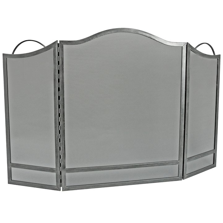 Manor Hartford 3 Fold Fire Screen - Gun Metal