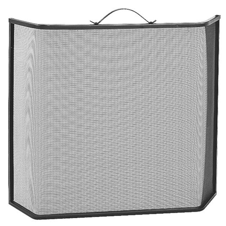 Manor Shaped Fire Screen - Black