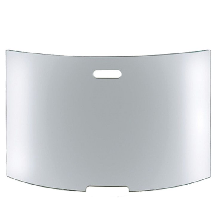 Conmoto Mentas Large Curved Glass Firescreen - Clear