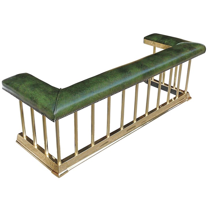 Manor Edwardian Fireplace Club Fender - Brass