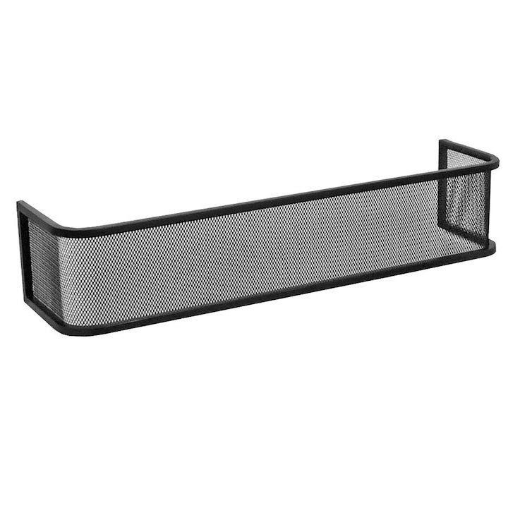 Manor Mini Plain Fireplace Fender Guard - Black