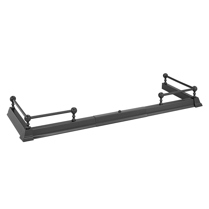 Manor Classic 6 Fireplace Hearth Fender - Black