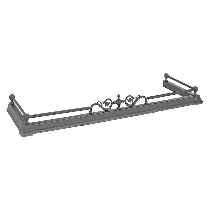 Manor Sandringham Fireplace Hearth Fender - Black