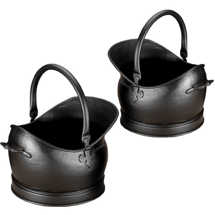 Calfire Kenley Coal Buckets - Set of 2 - Black