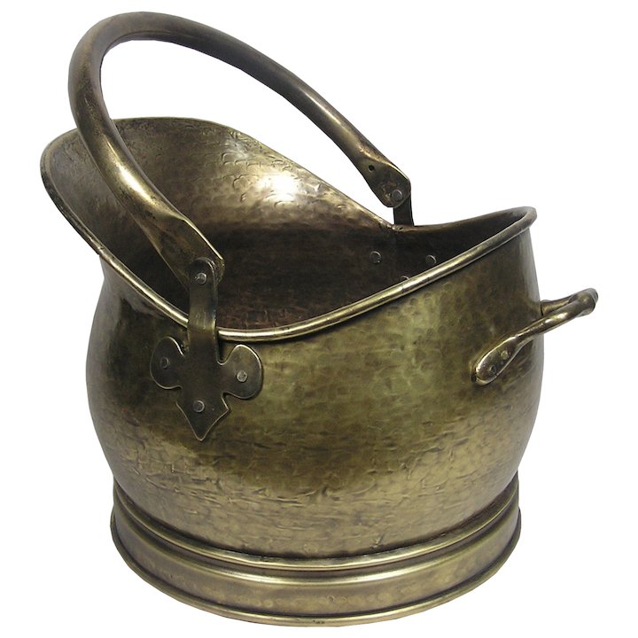 Calfire Kenley Large Coal Bucket - Antique Brass