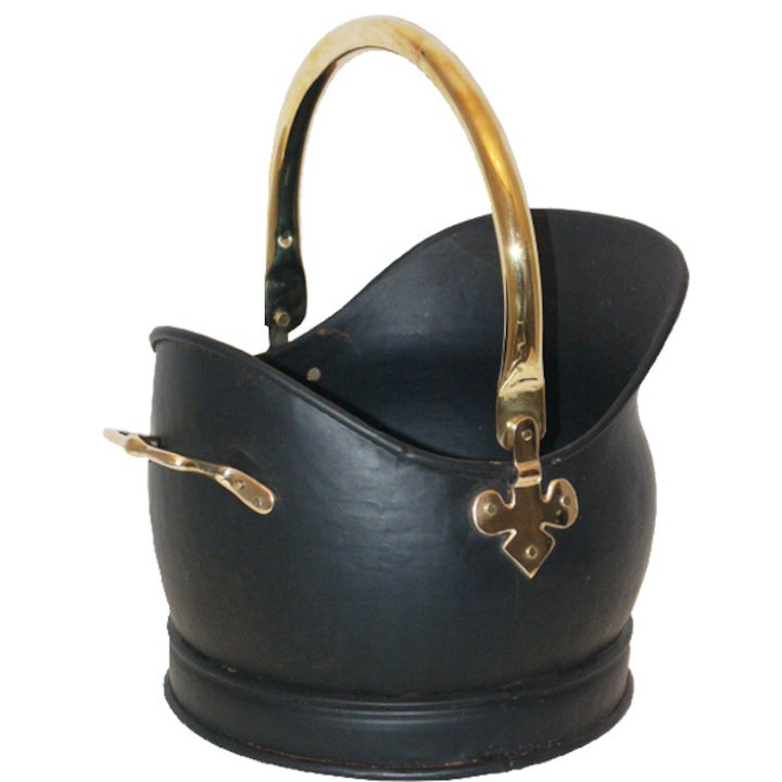 Calfire Kenley Large Coal Bucket - Black / Brass