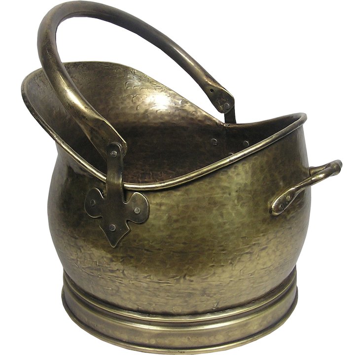 Calfire Kenley Medium Coal Bucket - Antique Brass