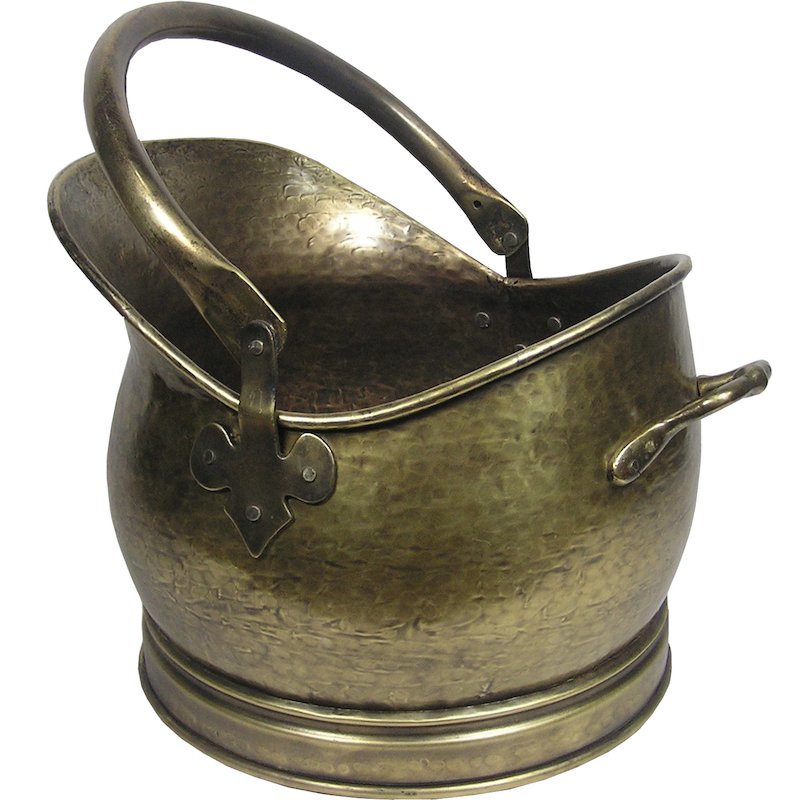 Calfire Kenley Medium Coal Bucket - Antique Brass