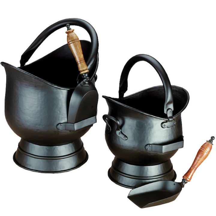 Calfire Hadley Coal Buckets - Set of 2 - Black