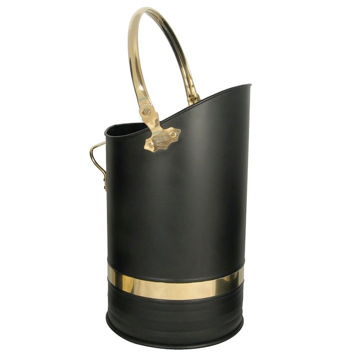 Manor Henley Hod Coal Scuttle - Black / Brass