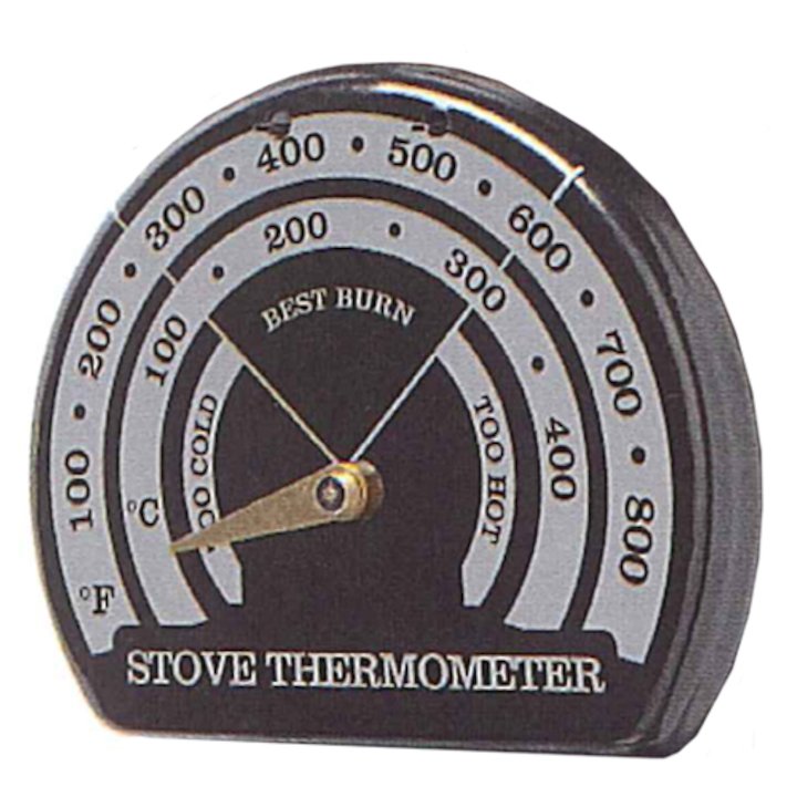 EVA Magnetic Flue Pipe Thermometer - Black