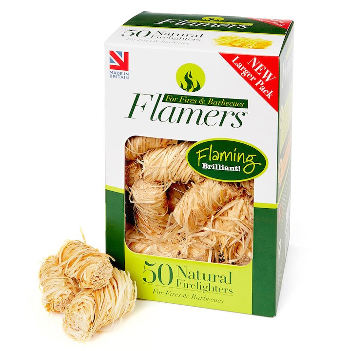 Certainly Wood Flamers Whisp Firelighters Wood Large - Wood