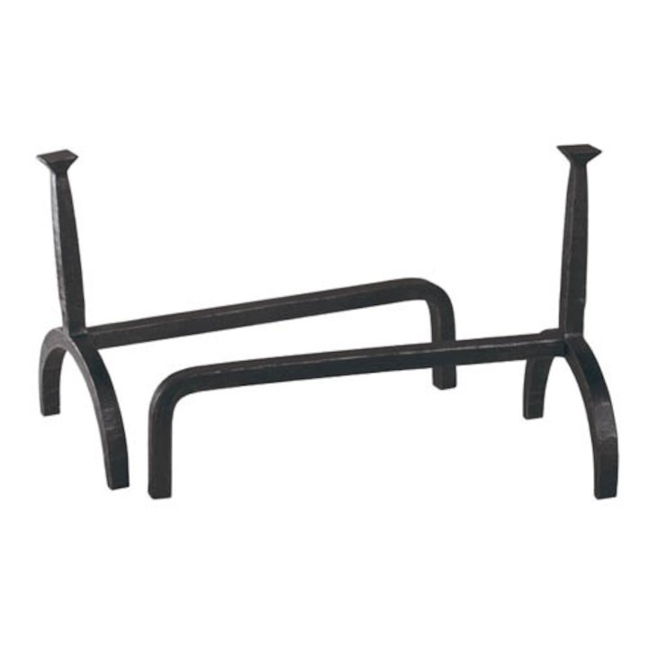 Stovax Square Top Fire Tool Andirons - Black