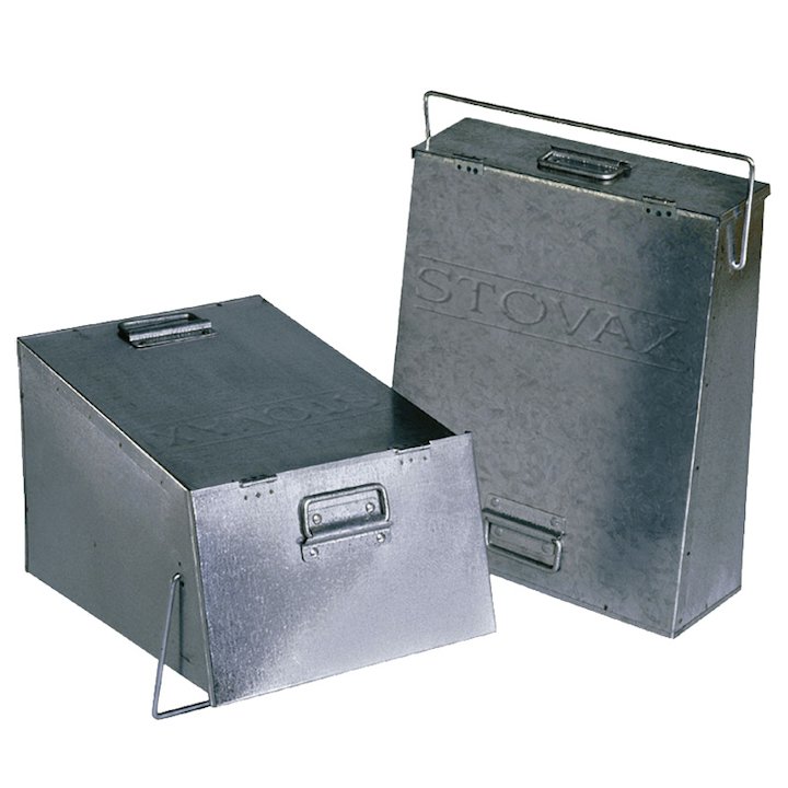 Stovax 4229 Ash Caddy With Handle - Galvanised