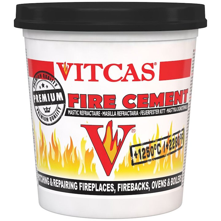 Vitcas Firecement 1KG Tub - Black