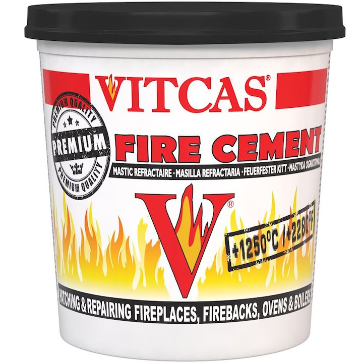 Vitcas Firecement 2KG Tub - Black