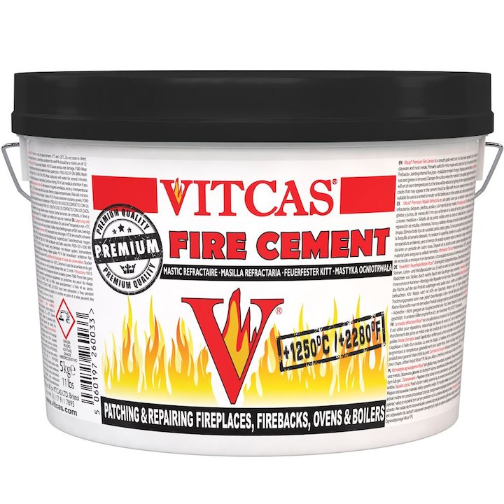 Vitcas Firecement 5KG Tub - Black