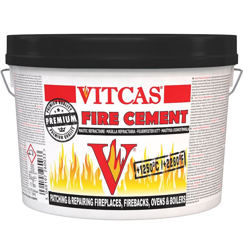 Vitcas Firecement 5KG Tub - Black