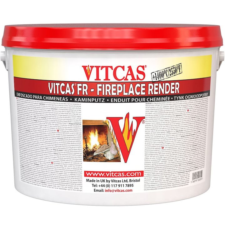 Vitcas Heat Resistant Render 20KG Tub - Grey