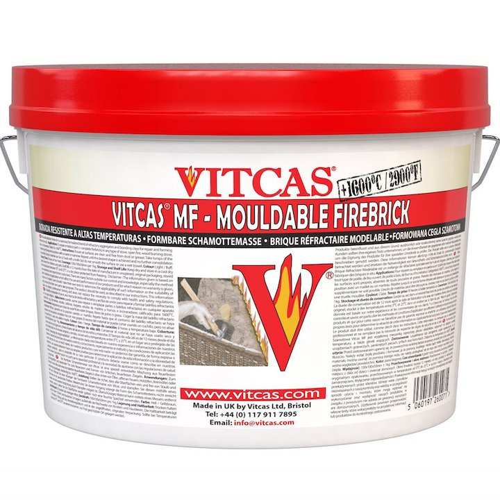 Vitcas Mouldable Firebrick 5KG Tub - Cream