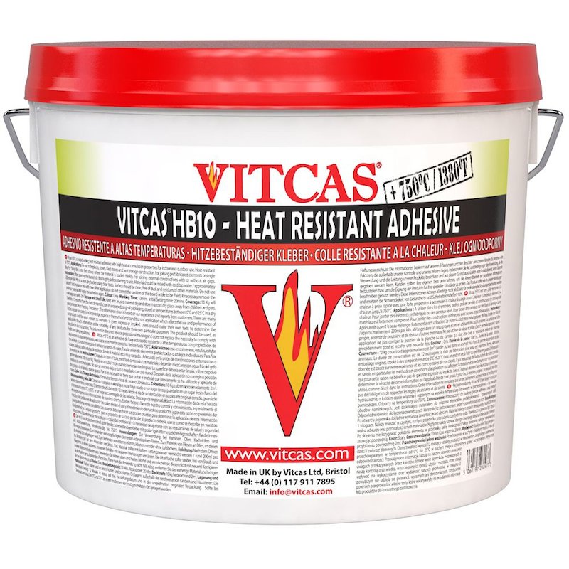 Vitcas HB10 Hydralic Bonded Rapid Setting Adhesive 10KG Bucket - Grey