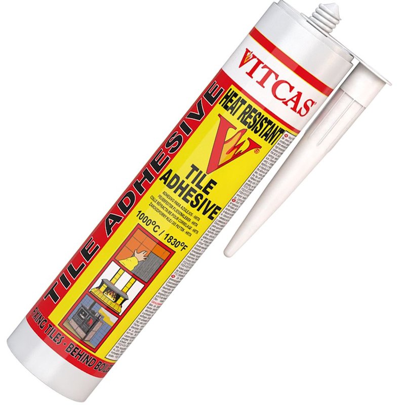 Vitcas Heat Resistant Tile Adhesive 310ml Cartridge - Grey