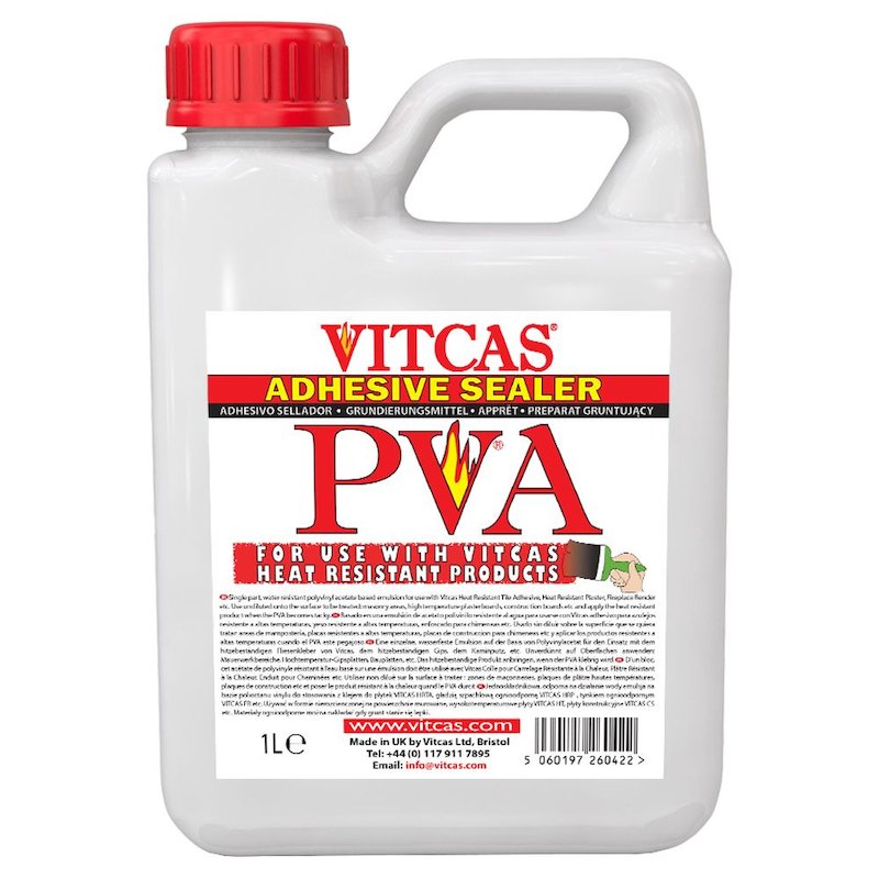 Vitcas PVA Adhesive Sealer 1L Bottle - White