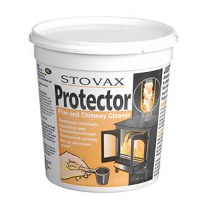 Stovax Protector Chimney Cleaner Powder 1KG Tub - Grey