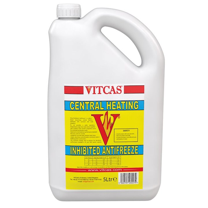 Vitcas Antifreeze Inhibitor 5L Bottle - White