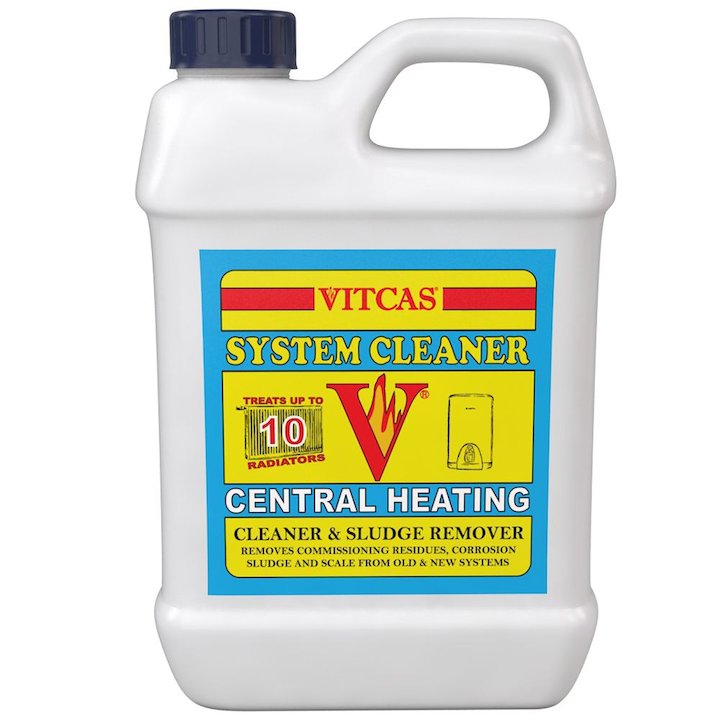 Vitcas Central Heating System Cleaner 1L Bottle - White