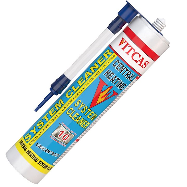 Vitcas Central Heating System Cleaner Concentrate 310ml Cartridge - White