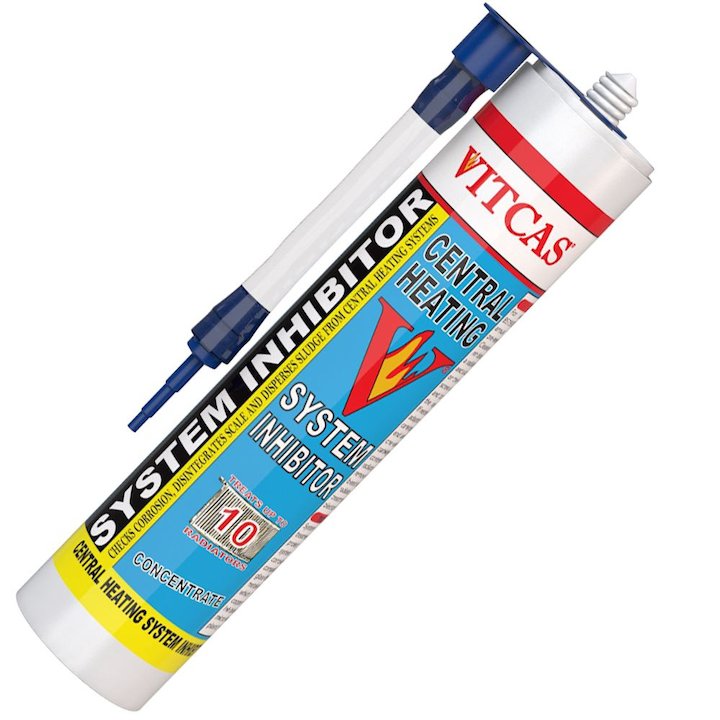 Vitcas Central Heating System Inhibitor Concentrate 310ml Cartridge - White